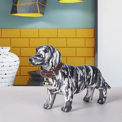 Camouflage Dachshund Figurine The Doxie World