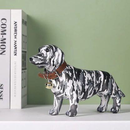 Camouflage Dachshund Figurine The Doxie World