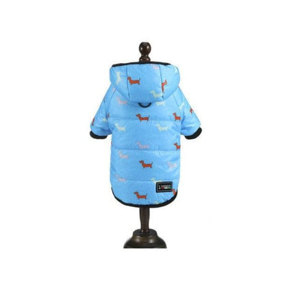 Charlie Dachshund Winter Coat Blue / S The Doxie World