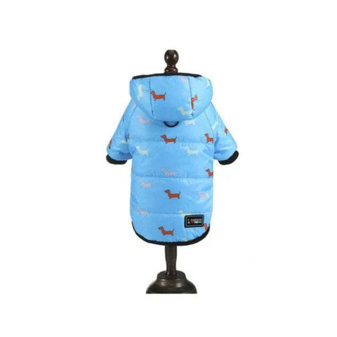 Charlie Dachshund Winter Coat Blue / S The Doxie World