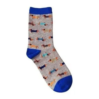 Charming Dachshund Socks Blue dachshund The Doxie World