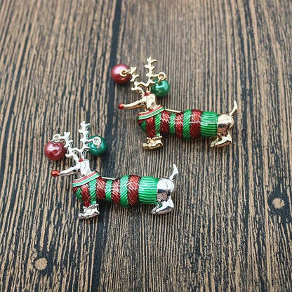 Christmas Dachshund Brooch The Doxie World