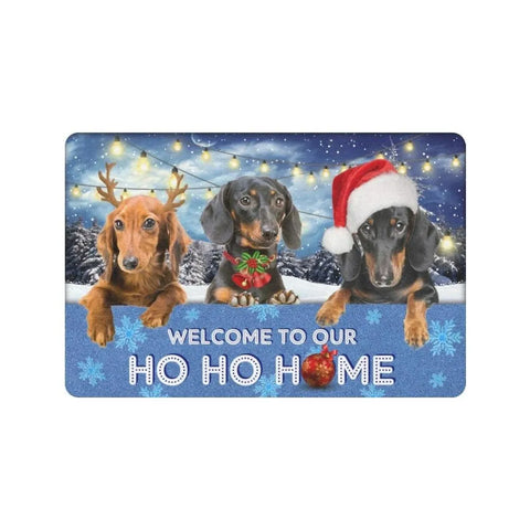 Christmas Dachshund Doormat 40x60cm/16"x23.5" The Doxie World