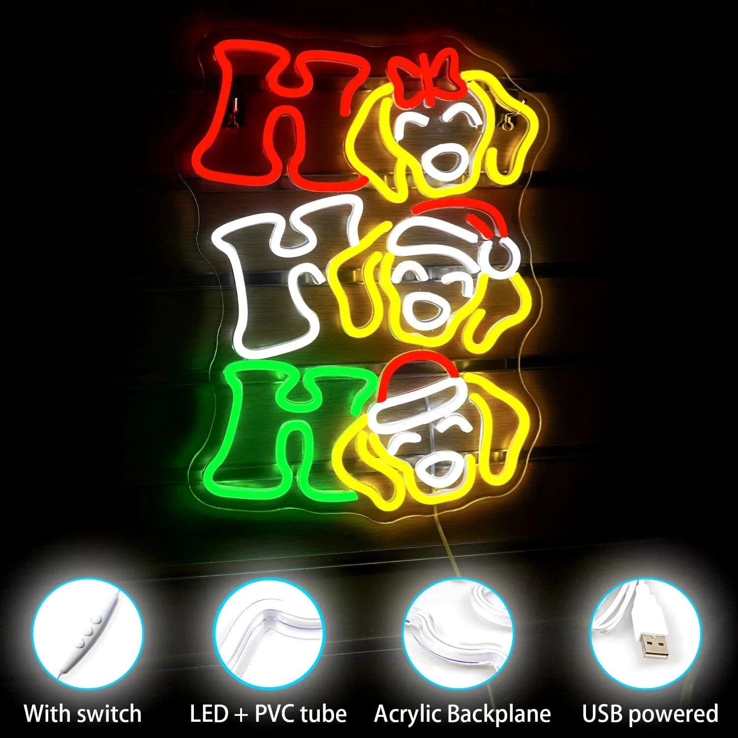 Christmas Wiener Dog Neon Sign The Doxie World