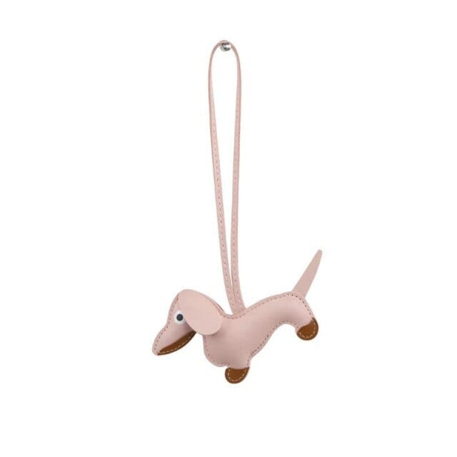 Coco Dachshund Keychain Light pink The Doxie World