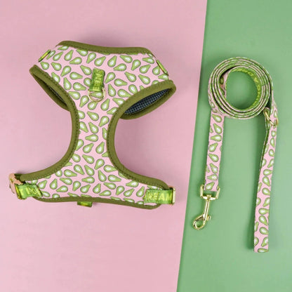 Coffee Wiener Dog Harness Set Avocado / S The Doxie World