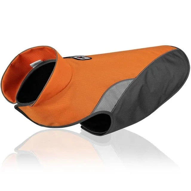 Color Block Reflective Dachshund  Coat Orange / S The Doxie World