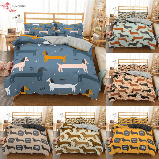 Colorful Dachshund Bedding Sets The Doxie World