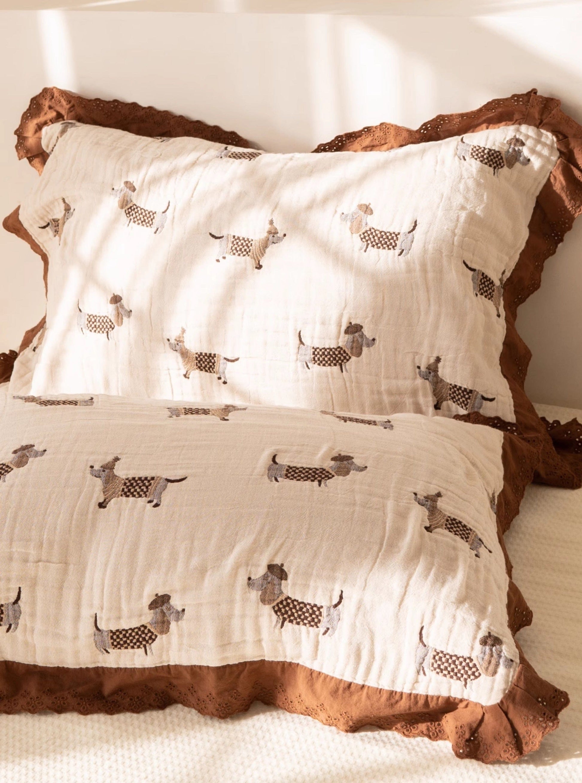 Cotton Dachshund Pillowcases The Doxie World