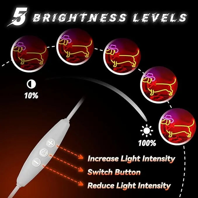 Cowboy Dachshund Neon Sign The Doxie World