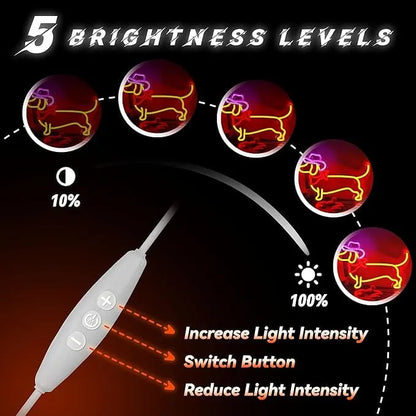 Cowboy Dachshund Neon Sign The Doxie World