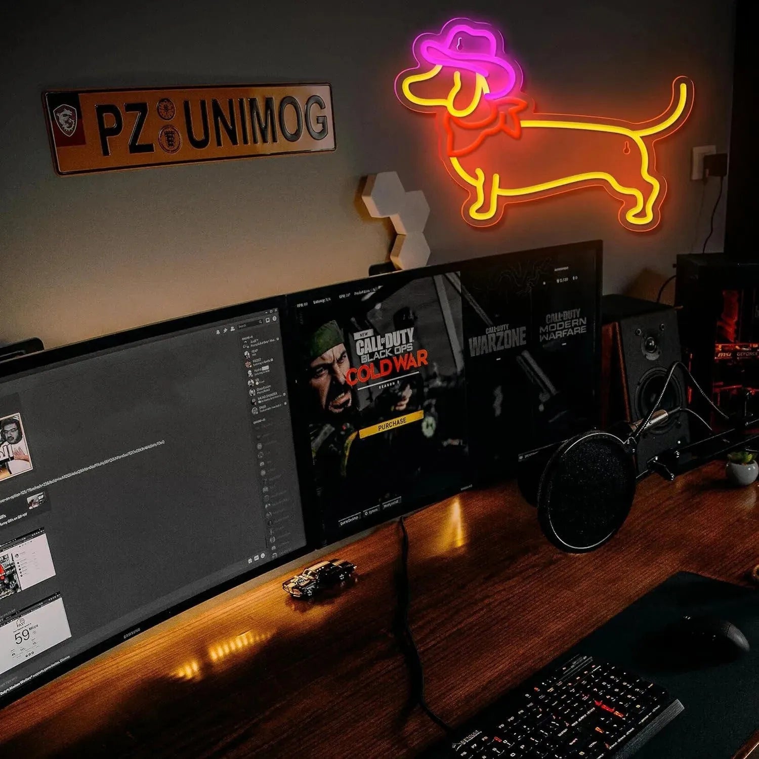 Cowboy Dachshund Neon Sign The Doxie World