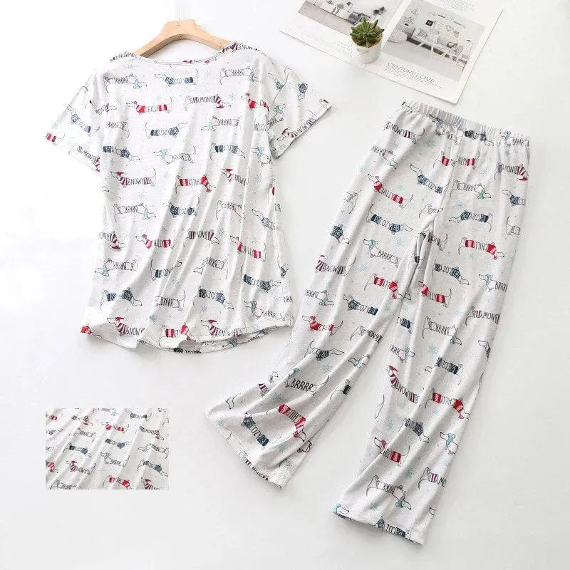 Cozy Dachshund Pajamas And Nightgown The Doxie World