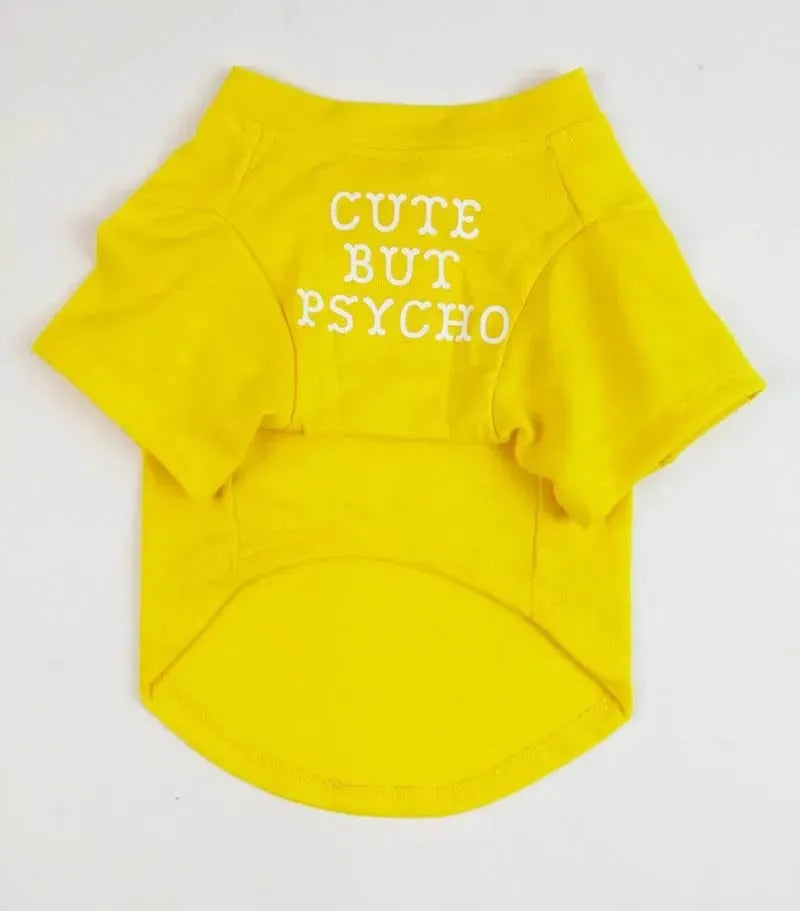 ''Cute But Psycho'' - Graphic Dog T-Shirt The Doxie World