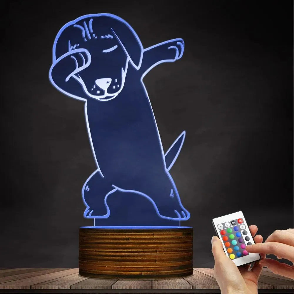Dabbing Dachshund Lamp The Doxie World