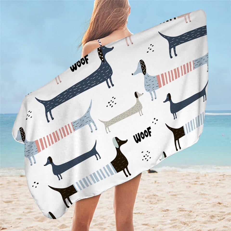 Dachshund/Doxie authentic Beach Towels