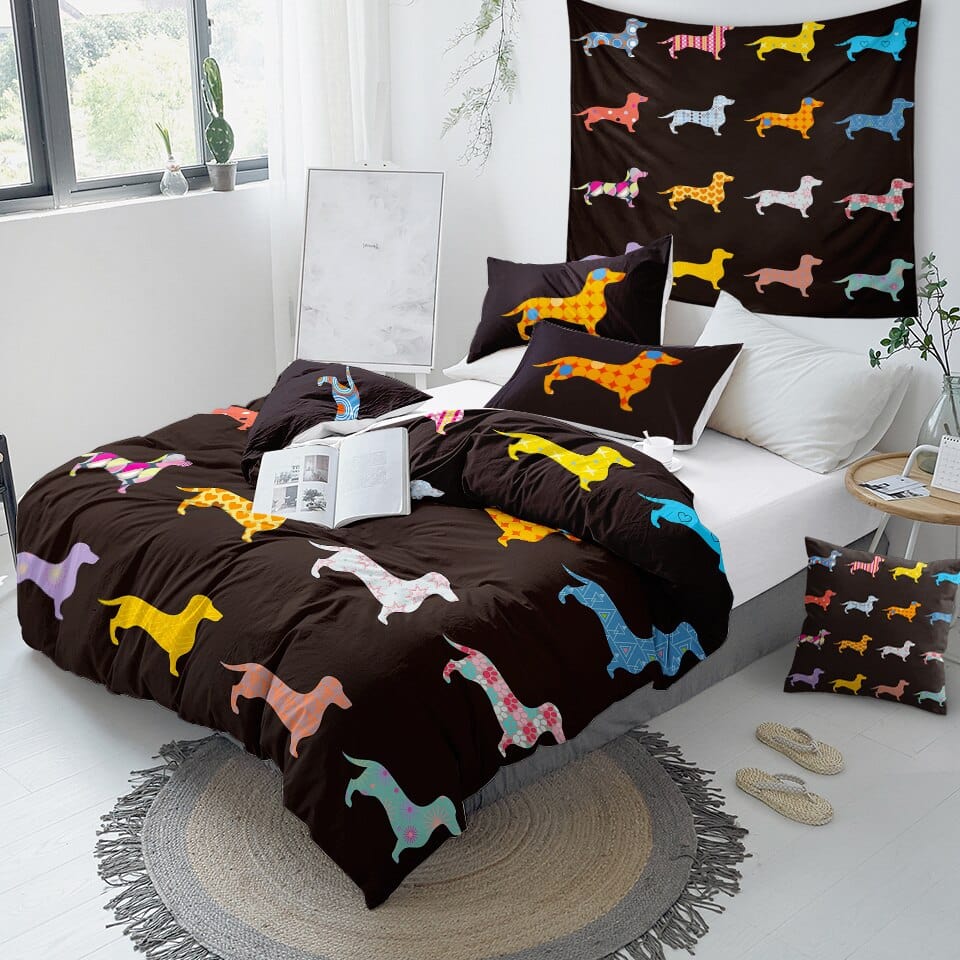 Dachshund shop bedding set