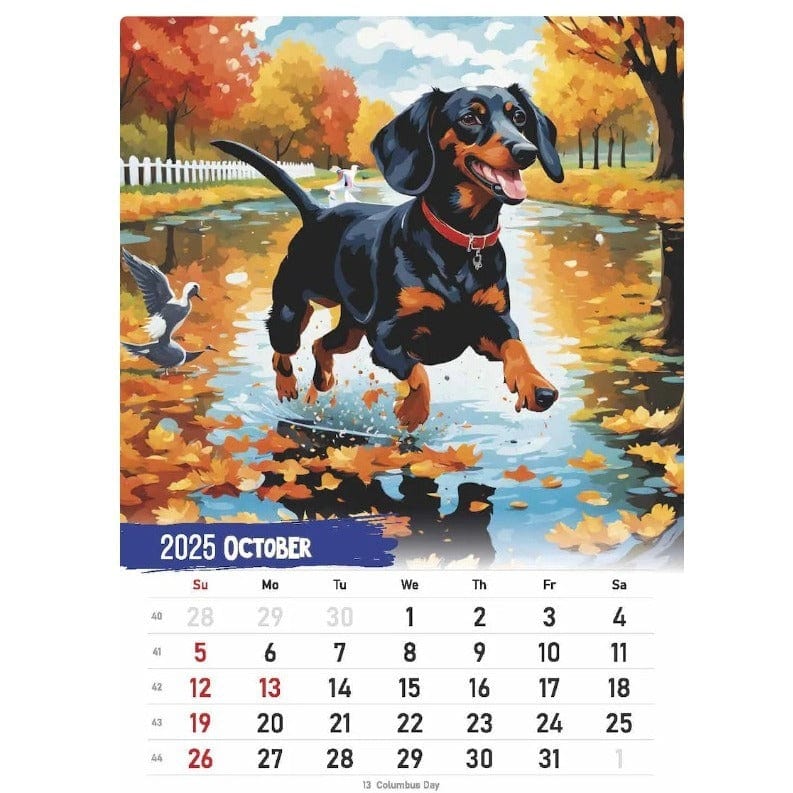 Dachshund Calendar 2025 The Doxie World