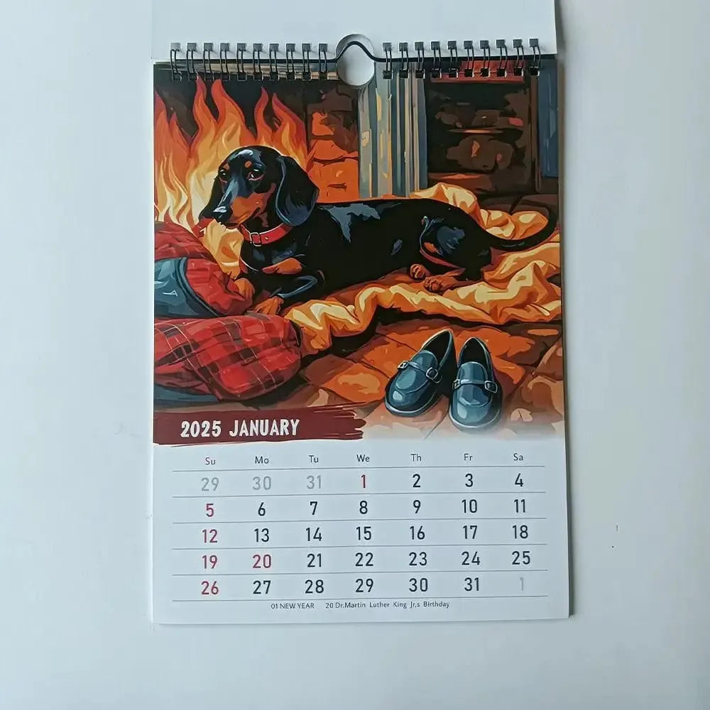 Dachshund Calendar 2025 The Doxie World