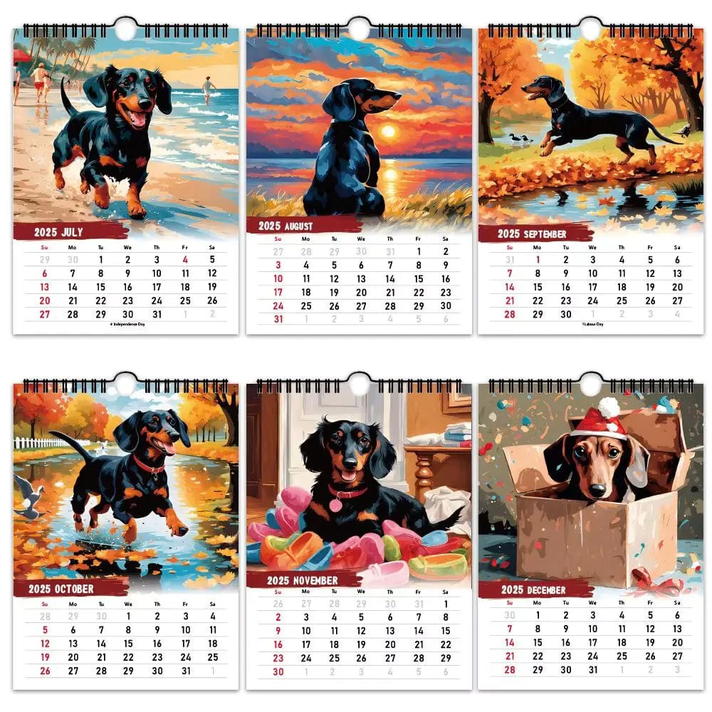 Dachshund Calendar 2025 The Doxie World