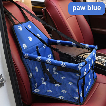 Dachshund Car Seat blue paws / 40x32x24cm The Doxie World