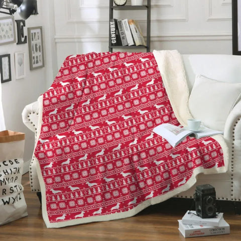 Dachshund Christmas Blanket The Doxie World