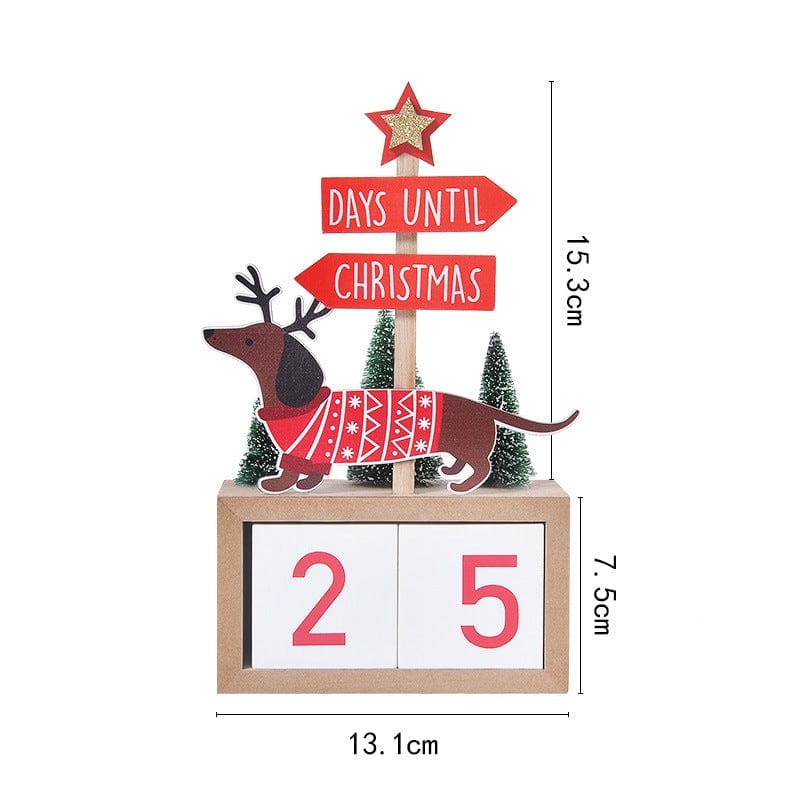 Dachshund Christmas Countdown Blocks The Doxie World