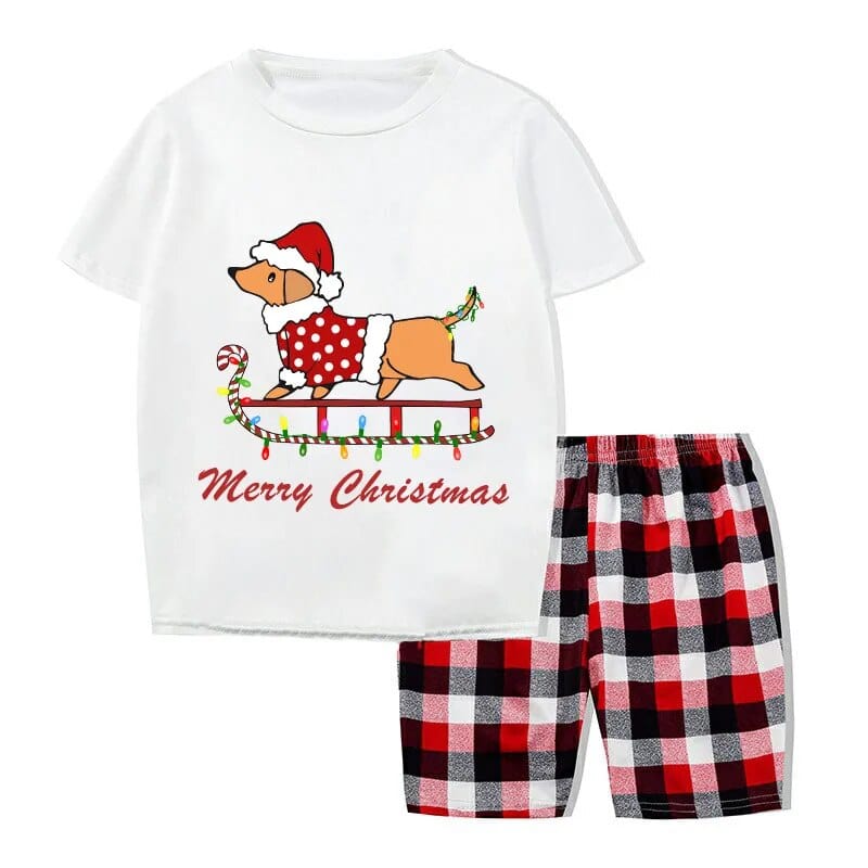 Dachshund  Christmas Family Short Pajama Se The Doxie World