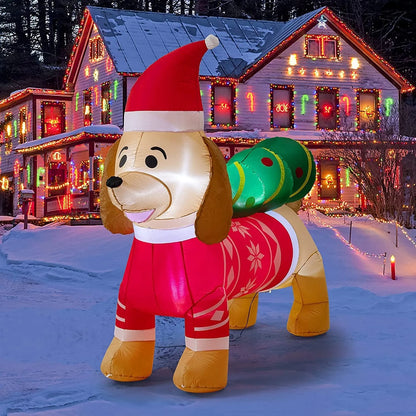 Dachshund Christmas Inflatable 220V US The Doxie World
