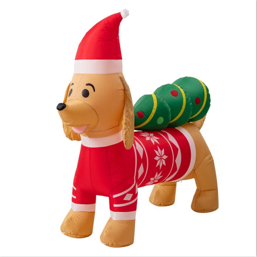 Dachshund Christmas Inflatable 220V US The Doxie World