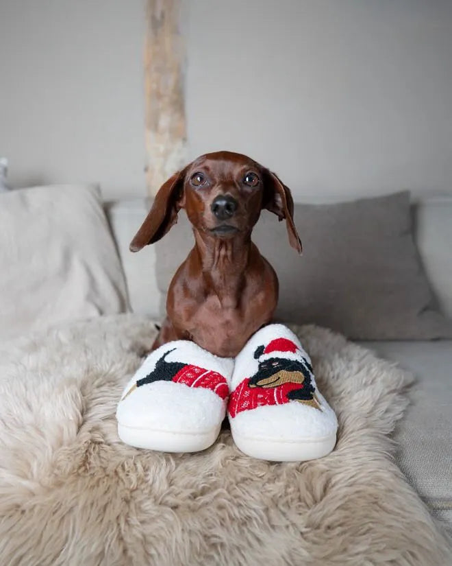 Dachshund Christmas Slippers The Doxie World
