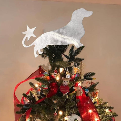 Metal Christmas Tree Dachshund Star Home Decoration Dachshund Star Decoration The Doxie World