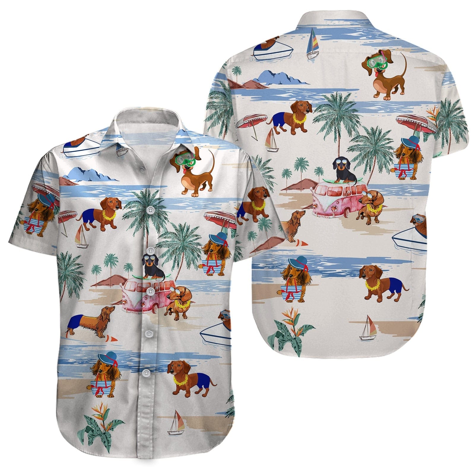 Dachshund Hawaiian Shirt multi / S / China The Doxie World