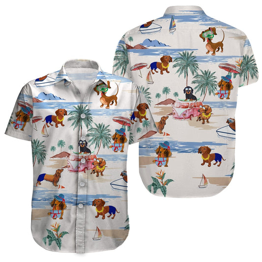 Dachshund Hawaiian Shirt multi / S / China The Doxie World