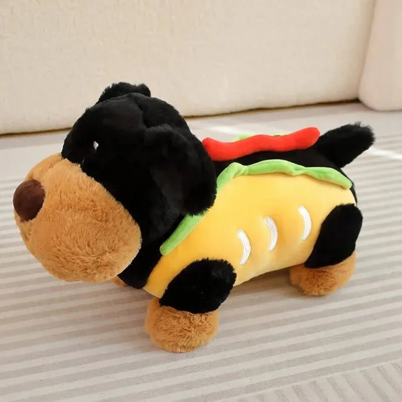 Dachshund Hot Dog Plush Toy The Doxie World