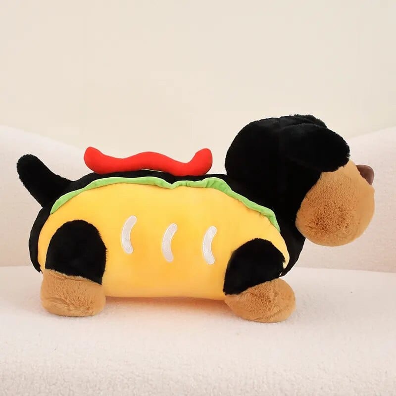 Dachshund Hot Dog Plush Toy The Doxie World