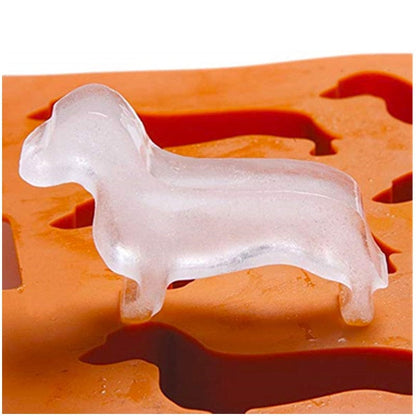 3D Dachshund Dog Ice Cube Mold Fun Shapes Cute Large Trays for Whiskey  Cocktails