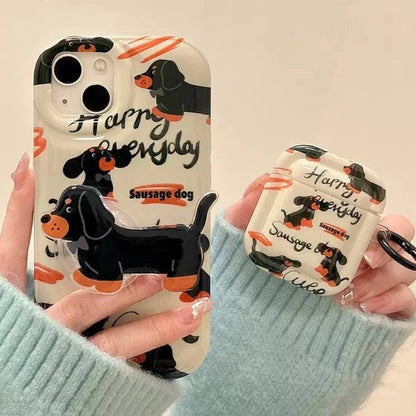 Dachshund iPhone Case and Airpods Case The Doxie World