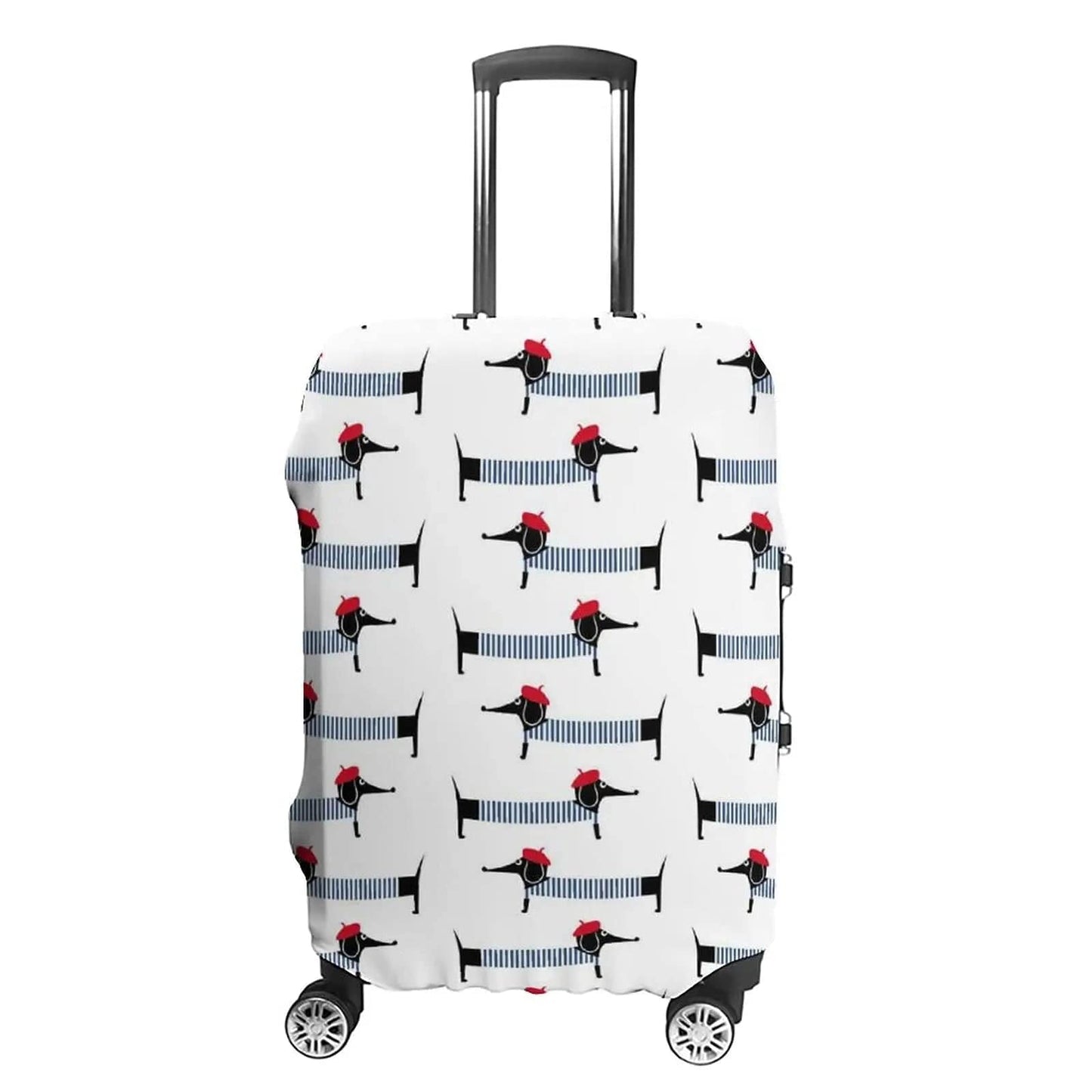 Dachshund Luggage Cover White / S The Doxie World