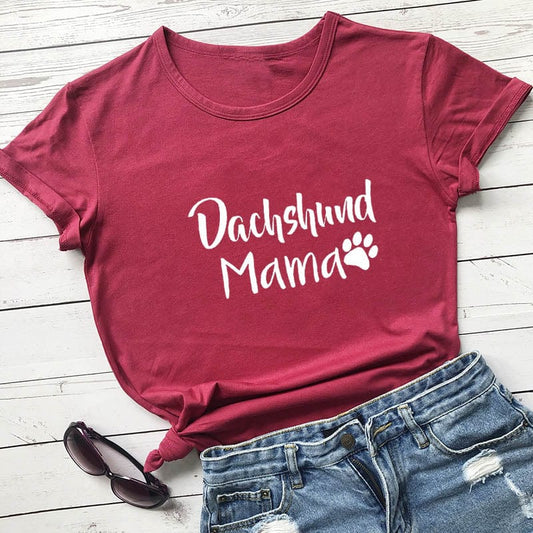 Dachshund Mama T-Shirt The Doxie World