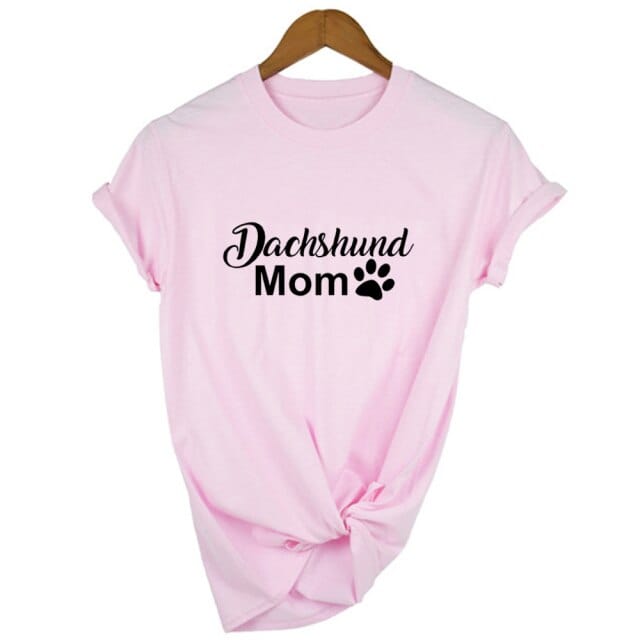 Dachshund Mom T-Shirt Pink / XXL The Doxie World