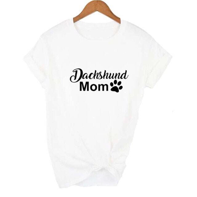 Dachshund Mom T-Shirt white / S The Doxie World