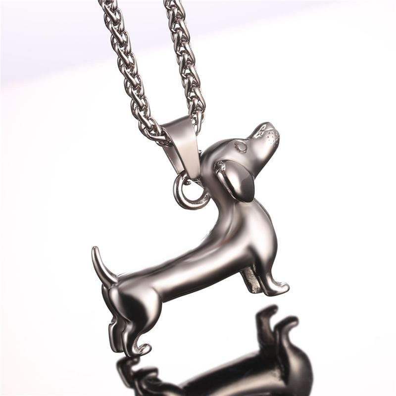 HENRYKA 925 Sterling Silver and Baltic Amber Sausage Dog Necklace | Dachshund  Pendant | Wiener Dog Jewellery | Dog Gifts : Amazon.co.uk: Fashion