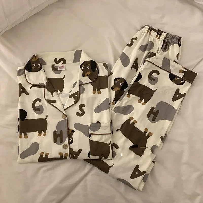 Dachshund Pajama Set M The Doxie World