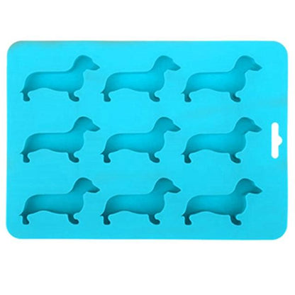 Dachshund Silicone Mold ( 2-pc Set) Blue The Doxie World
