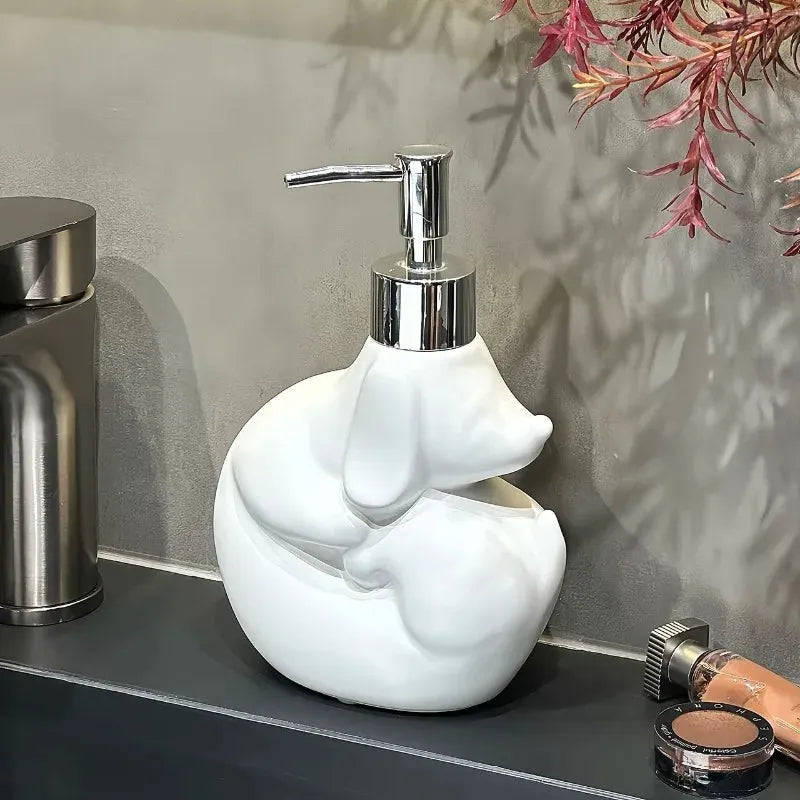 Dachshund Soap Dispenser White The Doxie World