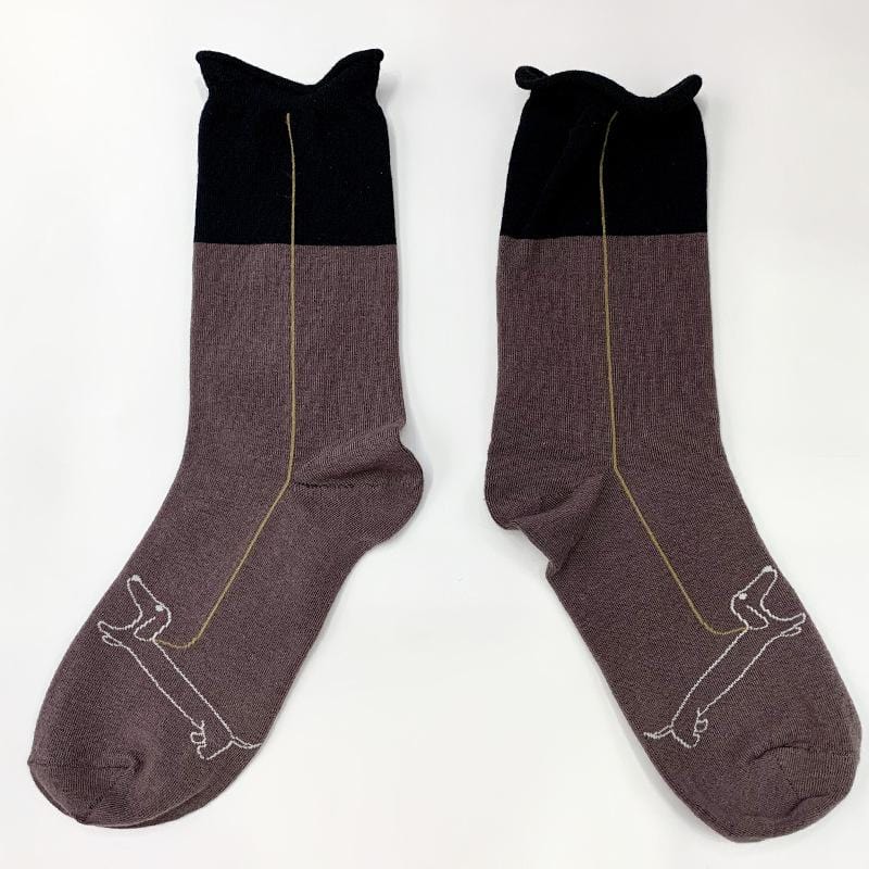 Dachshund Socks Coffee / One size The Doxie World