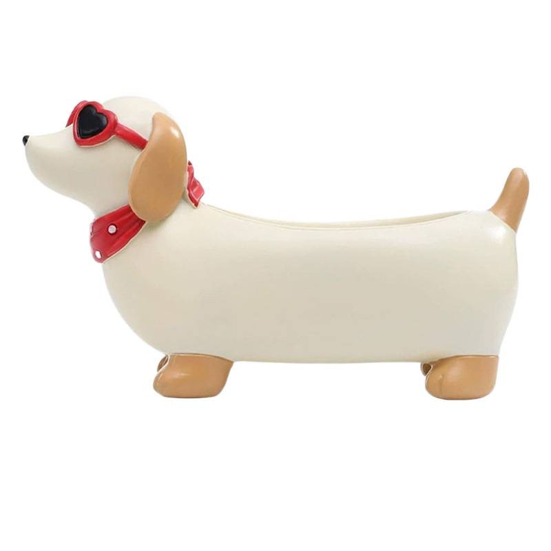 Dachshund Succulent Planter White The Doxie World