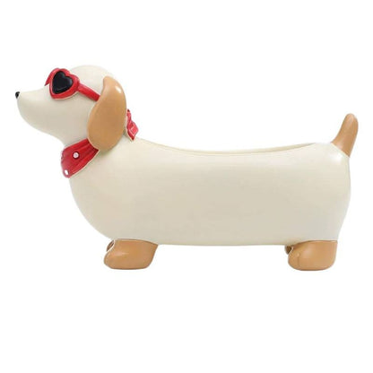 Dachshund Succulent Planter White The Doxie World