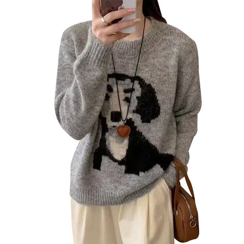 Dachshund Sweater For Women Gray / Universal (check our size chart) The Doxie World